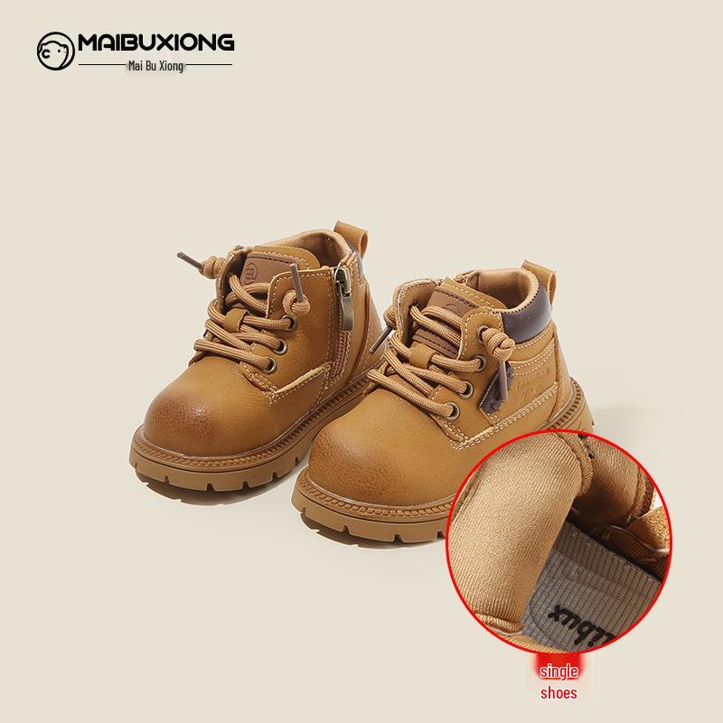 

Autumn/Winter Leather Boots for Infants: Plush-Lined Martin Boots for Toddlers Factory Price Size 16-20 (120 pairs)