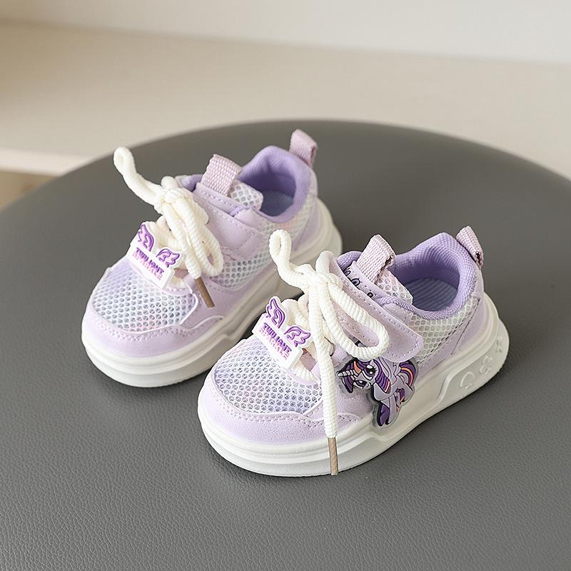 

Новые детские спортивные туфли модные летние детские сандалии для девочек дышащие ажурные кроссовки для девочек повседневные кроссовки 30 фиолетовый