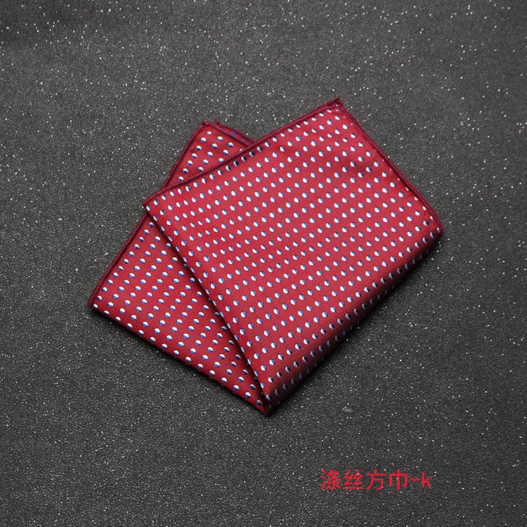 Men'S Banquet Guests Wedding Groom Suit Dress Pocket Towel British Retro Cashew Flower Striped Square Towel