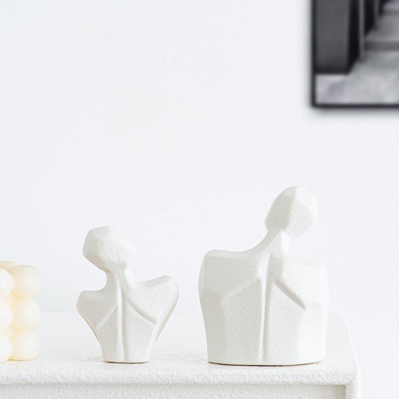 Пара обнимается Статуэтка Керамическая статуэтка пары Абстрактная современная скульптура Статуэтки любви Искусство Ремесло Пара Домашние акценты чёрный