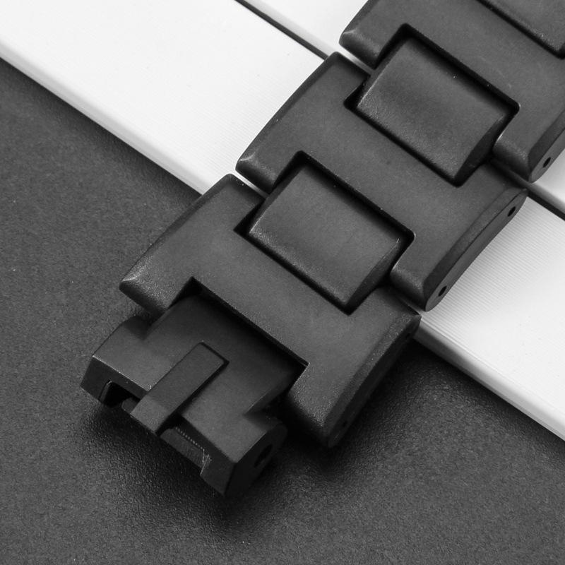 16mm Für Casio G-Shock PROTREK PRW-3100/6000/6100/3000 PRG-300 modifiziertes Kunststoff-Stahl-Verbund-Uhrenarmband Armbandzubehör