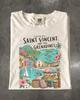 T-shirt de voyage Saint-Vincent-et-les-Grenadines, Îles des Caraïbes, T-shirt Comfort Colors