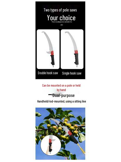 Telescopic Tree Pruner: Extendable Pole Saw for High Branch Cutting and Pruning