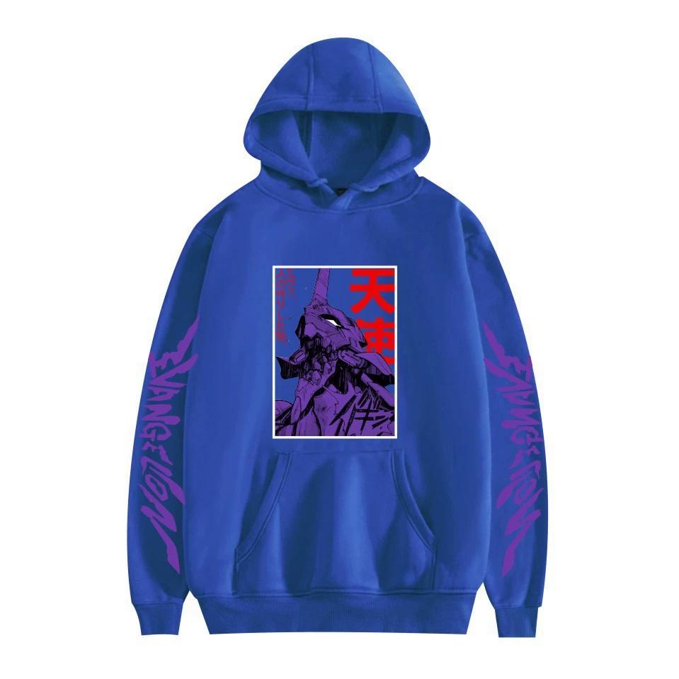 Mens Womens Hoodie EVA Hoodies Streetwear Casual Cartoon Printed Hooded Pullover Sweatshirts