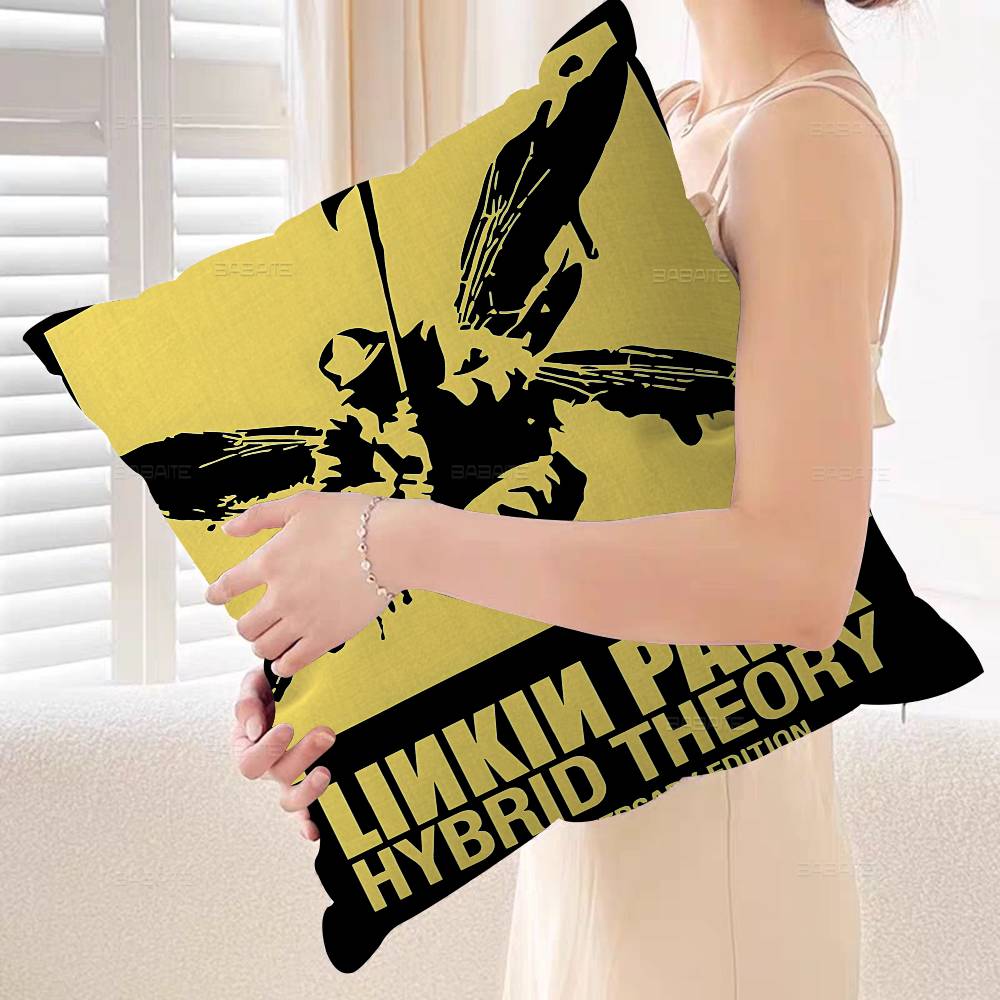 Band L-Linkin Cool P-Park Pillow Cushion Cover Pillowcase Living Room Sofa Home Decor