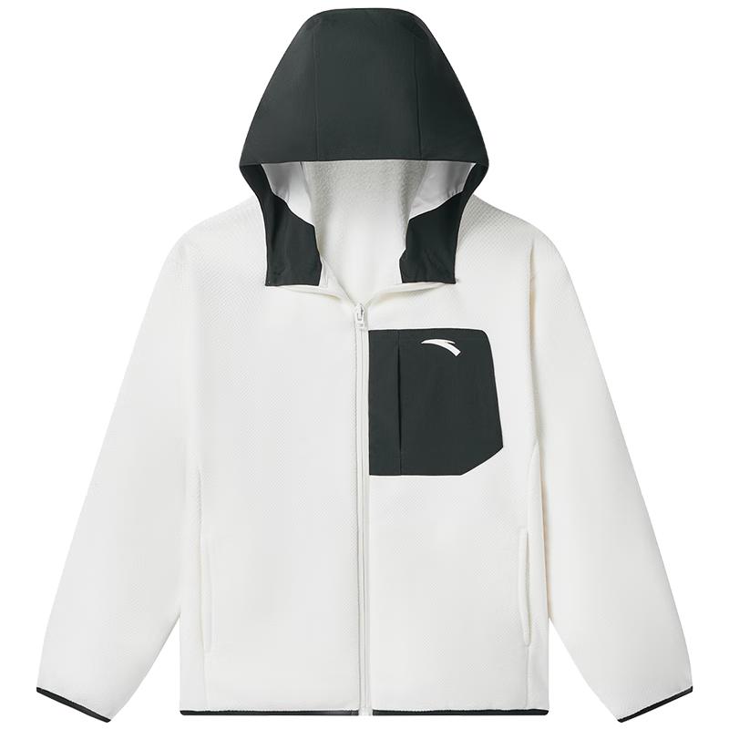 Anta Kids' Hooded Outdoor Knit Sports Jacket