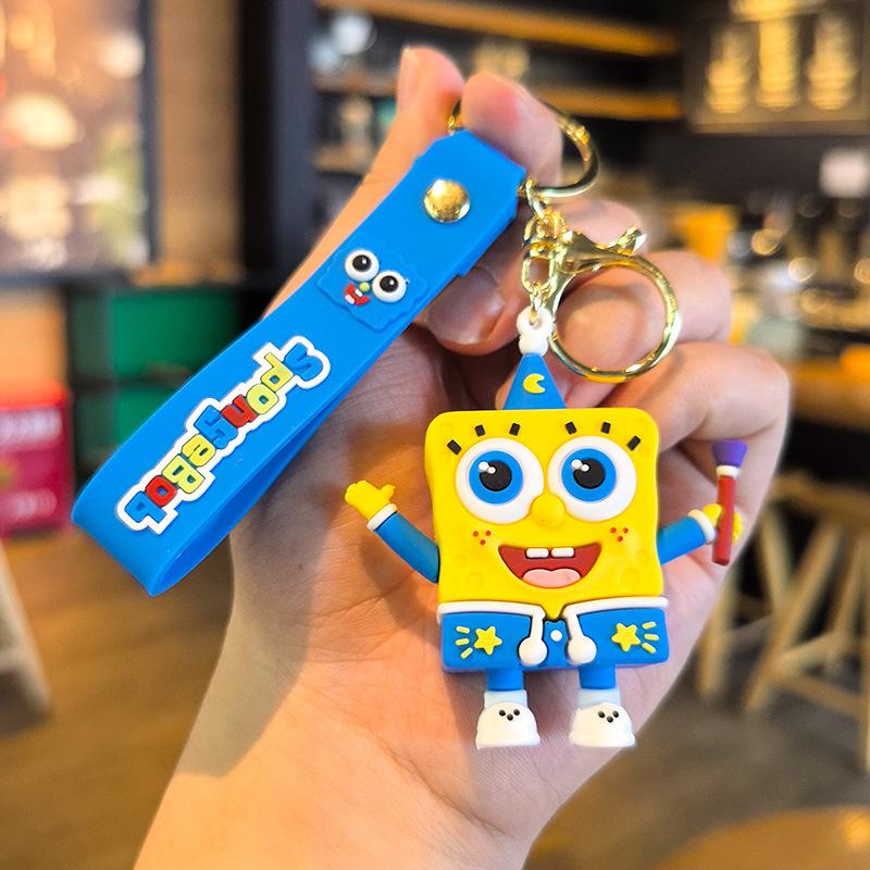 New SpongeBob SquarePants Patrick Star Keychain Accessory Car Keychain Exquisite Small Gift Schoolbag Gift Small Gift Toys Anime