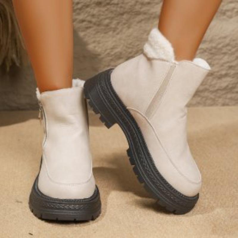 

Женские мягкие эластичные зимние теплые холодные утепленные сноубутсы толстая подошва нескользящие износостойкие для улицы для отдыха спортивные кожаные хлопковые ботинки 43