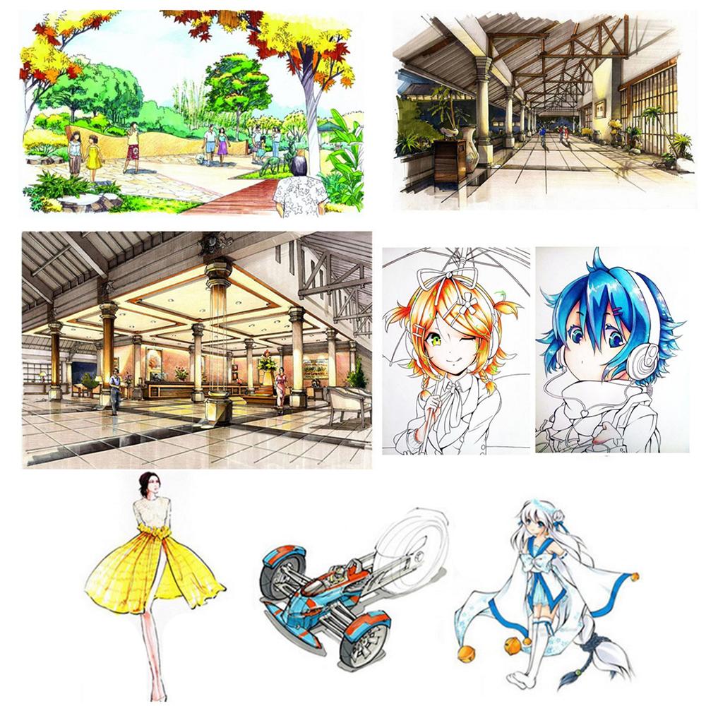 

TOUCHNEW Маркер Профессиональный набор художественных маркеров Двусторонние маркеры на спиртовой основе Художественная ручная роспись