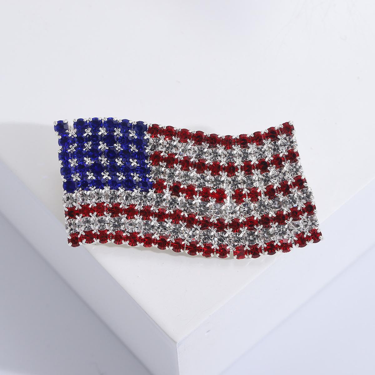 

Творческая мода Индивидуальная брошь со стразами Индивидуальная одежда Брошь Американский значок на булавке