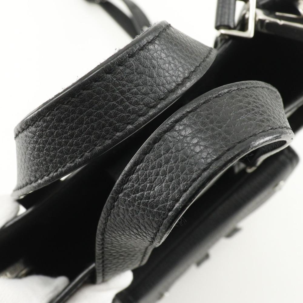 Dior Saddle Mini Tote Handbag 2WAYShoulder Bag black Calfskin Women Used