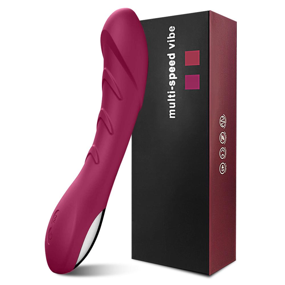 POMFW Dildo Vibrator 12 rychlostí Žena masturbátor G bod Sexuální hračky pro dospělé Anální zástrčka Silikonová USB nabíjení