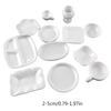 12PCS/Set Children Dollhouse Mini Kitchen Cookware Set Resin Trays Plates Bowls Cups Toddler Pretend Play Accessories