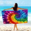 Lebendiger Batik-Strandtuch-Sarong Sommer-Resort-Kleidung Tropischer Druck Stranddecke Boho Wasserdicht HeimdekoGeschenkPicknickzubehör