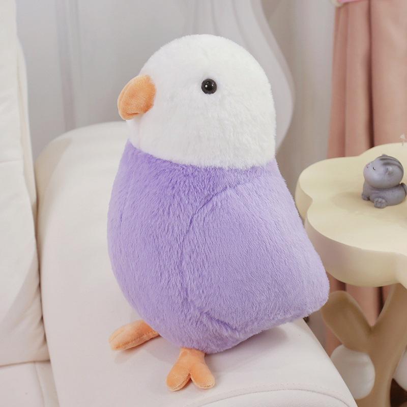 Cute Soft Parrot Doll Plush Toy Bird Doll Children Accompany Soothing Rag Doll Girl Birthday Gift