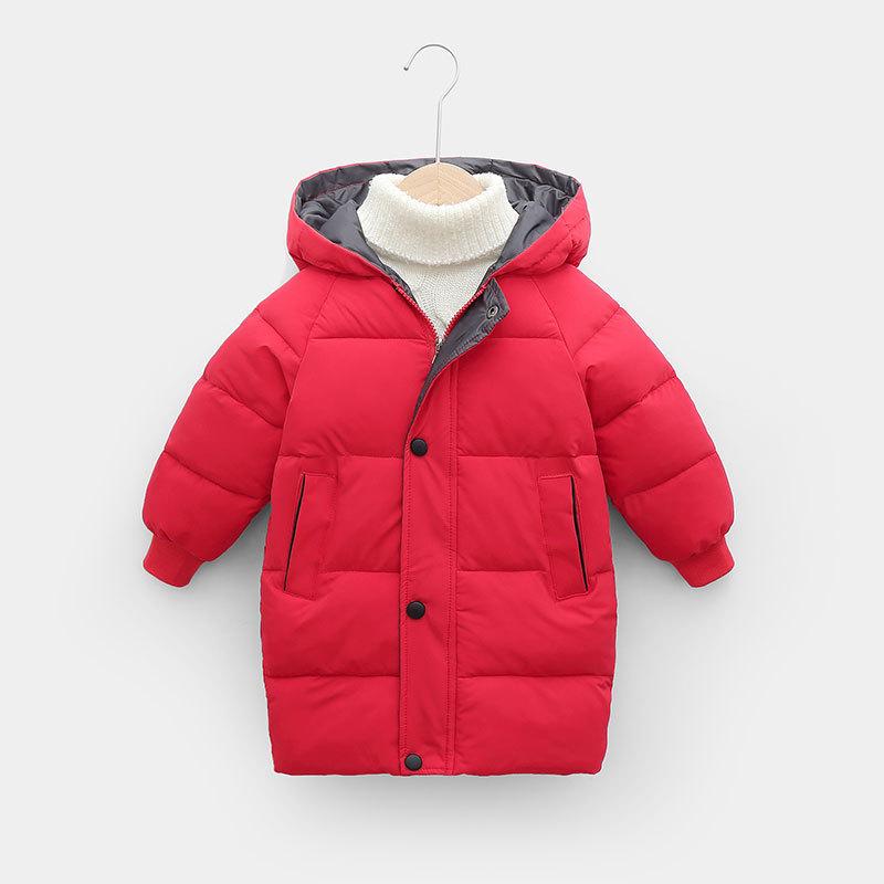 

Kids Thick Cotton Jacket for Boys & Girls, 2026 Autumn/Winter Collection 150 cm красный