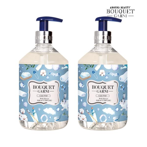 Bouquet Garni Deep Perfume Body Wash Clean Soap Scent 520ml x2