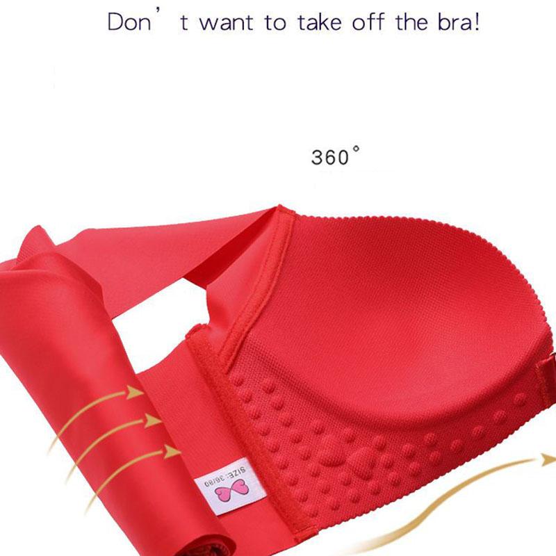 Underwear Seamless Thin Buckle Front Women Gather No Steel Ring Antisagging Sports Sleep Vest Bra