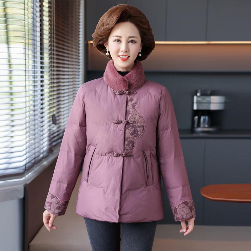 Yalu Women's Mid-Aged Winter Chinese Style Short Down Jacket