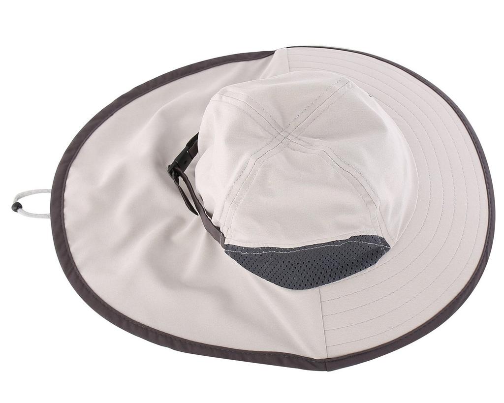 Conectaile Summer UPF Wide Brim Safari Hat with Sun Hat for Boys and UV Gray Kids' 50+ Flap, Girls, Protection,