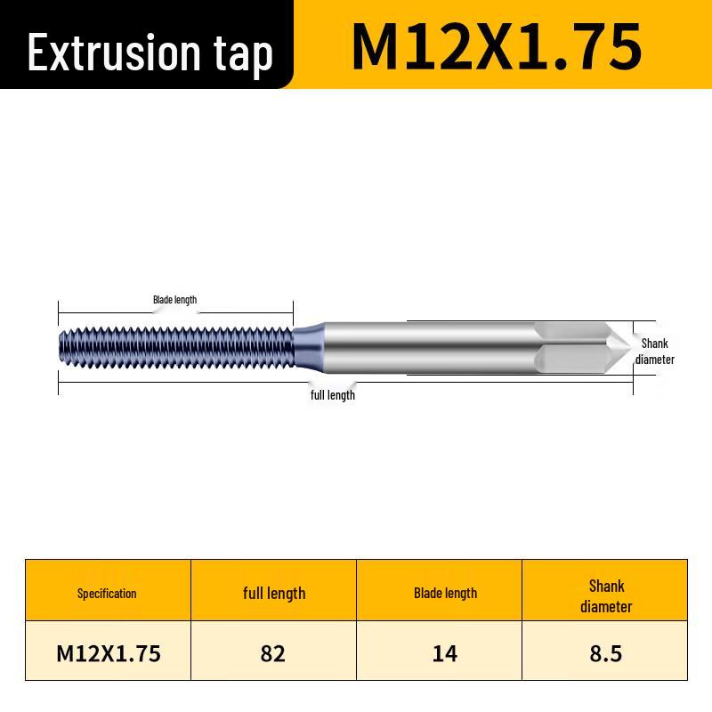 

Jundingying M12x1.75 Machine Forming Tap