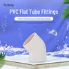PVC Flat 45-Degree Elbow Pipe for Drainage Systems