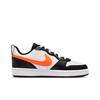 Nike Court Borough Low 2 GS White Black Orange Kids Sneakers Dark-Smoke-Grey Total-Orange BQ5448-115