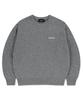 Maha Grid Basic Logo Nep Knit Sweater Gray(Mg2Efmk605A)