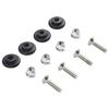 12pcs Bushing Pad ABS Black CNC Aluminum Alloy Motorcycle