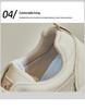 2025 Summer Women's Korean Style White Sneakers: Height Increasing, Breathable, Trendy Skateboard Shoes