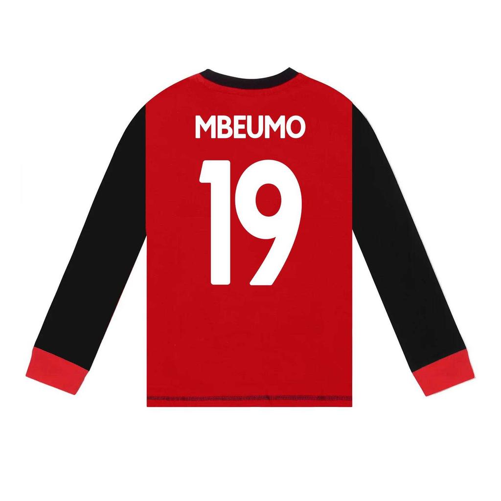 Manchester United FC Boys Bryan Mbeumo 19 Long Pyjama Set