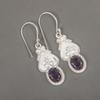 Amethyst Earrings Jewelry, 925 Sterling Silver Earrings, Beautiful Silver Earrings Handmade Silver Jewelry, Gift For Women