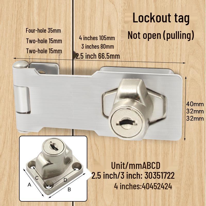 Three-Digit Multi-Purpose Mechanical Password Lock for Cabinets and Drawers