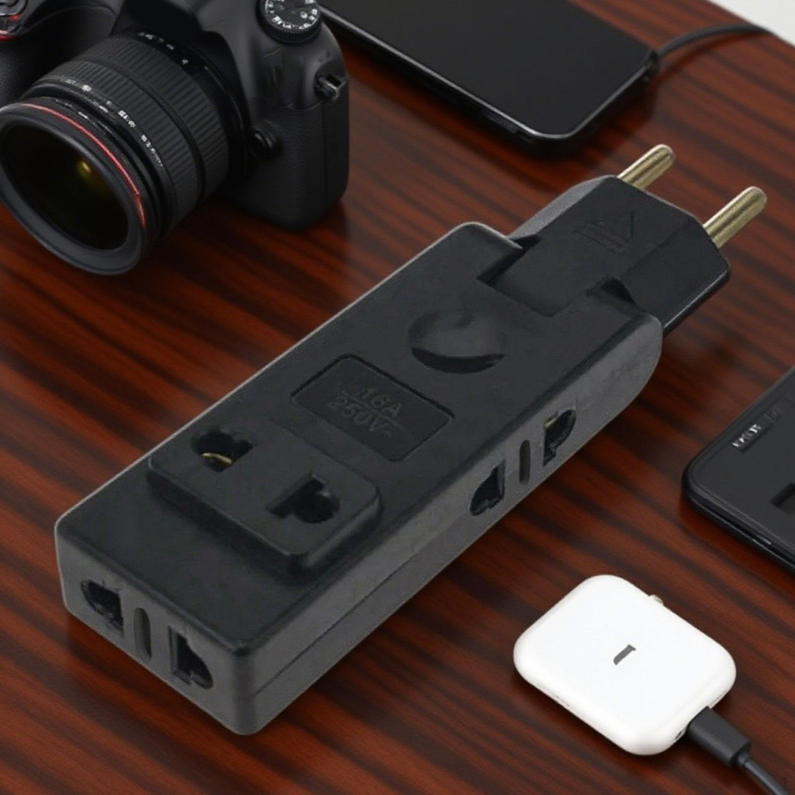 

Переходник для вилки США Аксессуар Конвертер Розетка для дома Гостиной Офиса Белый чёрный