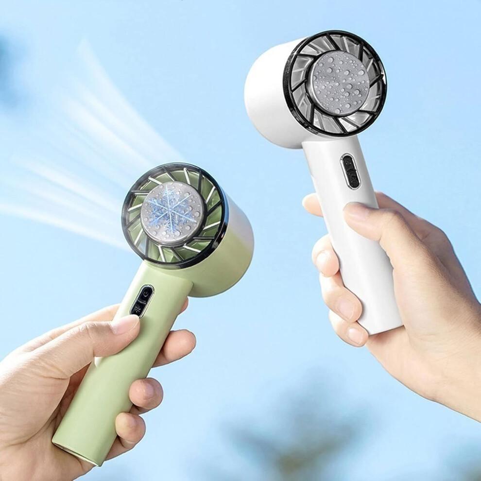 Dish Racks, Hand Fan Semiconductor Refrigeration Cooling Rechargeable Mini Handheld Fan Air Cooler Outdoor Fans(Grey)