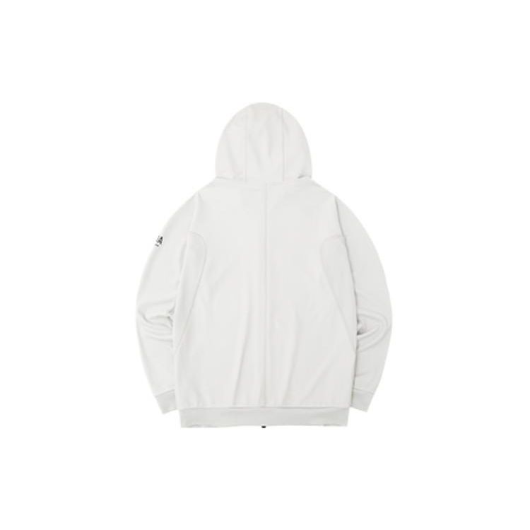 Anta Solid Color Logo Print Breathable Zip-Up Hooded Jacket Men Jackets Gray 152230715-1