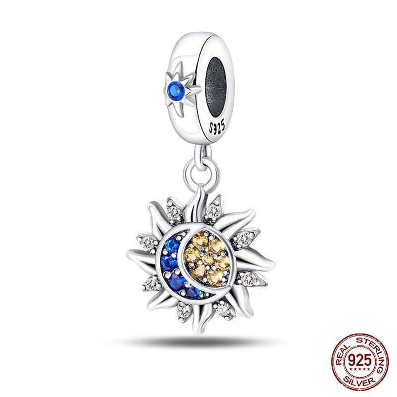 Original 925 Prata Esterlina Cor Mágica Camaleão Luminoso Série Charme Contas Adequado Ajuste Pulseira DIY Jóias Presentes