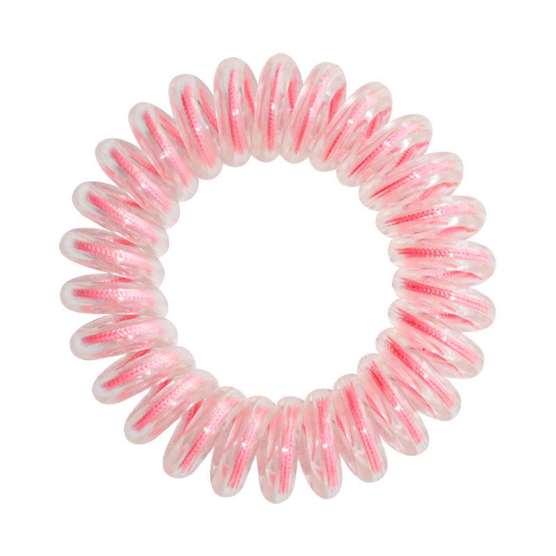 Traceless Korean Hair Ties - High Elasticity, Durable, Transparent Ponytail Ropes for Women розовый