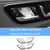 For Mercedes Benz C200L C260L E300L GLC300L S400L EQE EQS Car Inner Door Bowl Panel Decorative Stickers Car Interior Accessories