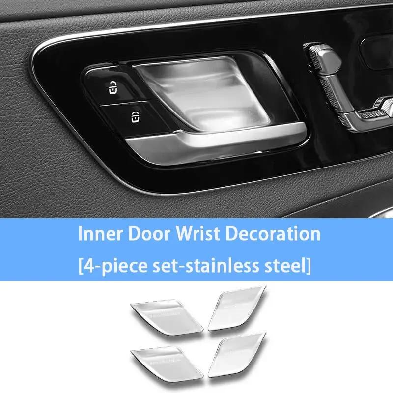 For Mercedes Benz C200L C260L E300L GLC300L S400L EQE EQS Car Inner Door Bowl Panel Decorative Stickers Car Interior Accessories