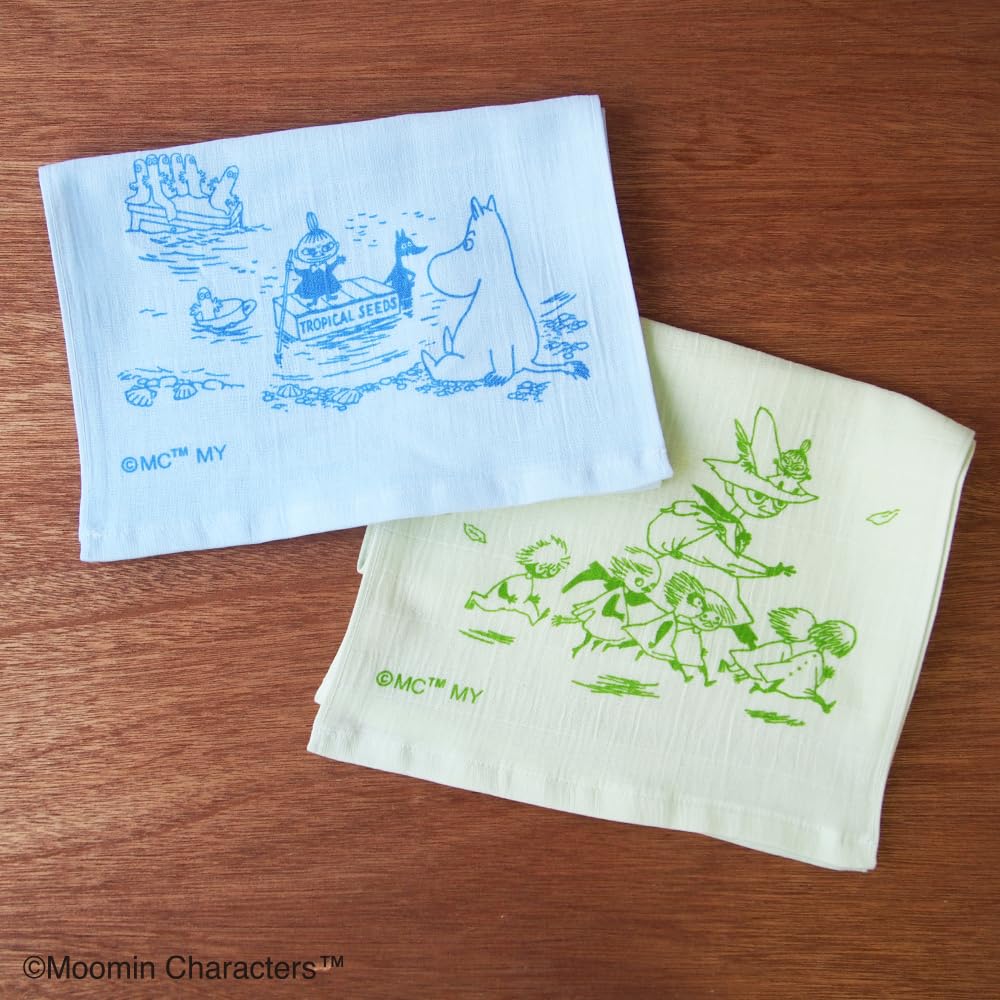 Miyamoto Moomin Cooling Gauze Towel 34 X 90 Made In A Cool Towel That Can Be Used by Wetting and Wringing It Boat, Approx. Cm, Japan. Out.