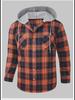2024 Frühling Herren Casual Plaid Flanell Kapuzenhemd - Lange Ärmel, High-End-Gefühl