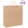 Paper Shopping Bags 250 pcs with Handles Brown 45 x 17 x 48 cm