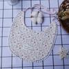 6-Layer Cotton Baby Bib - 360° Absorbent Gauze, Korean Style
