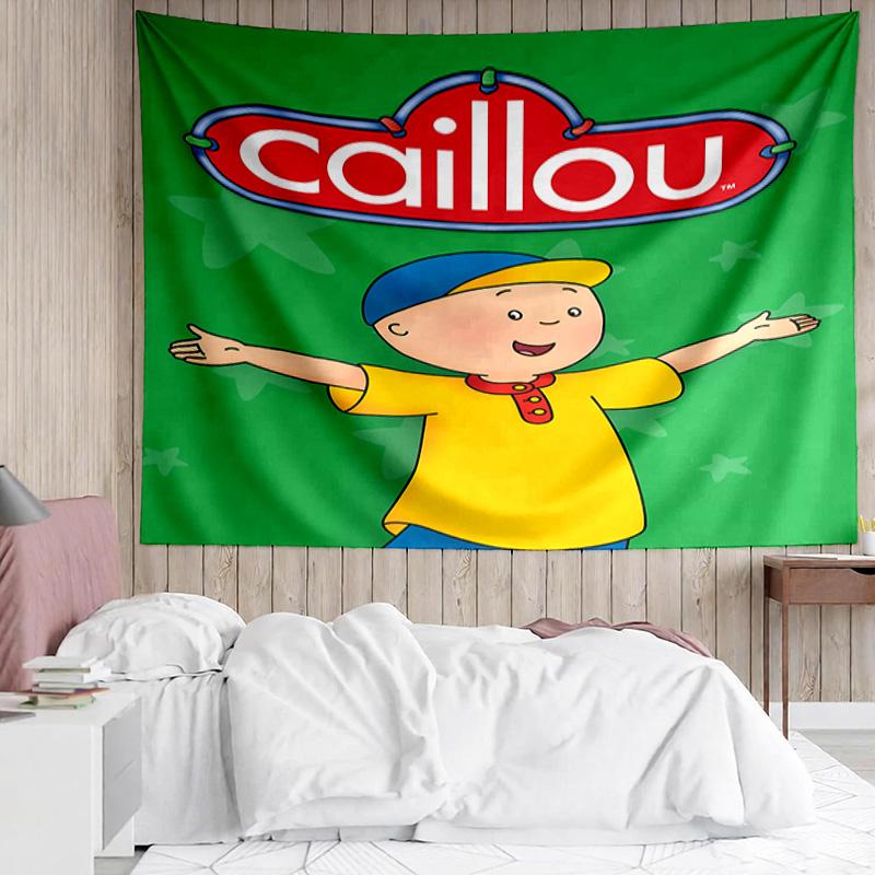Caillou Tapestry for Bedroom Aesthetic Classroom Tapestries Wall Hanging for Living Room Dorm Office,Ideal Creative Gift