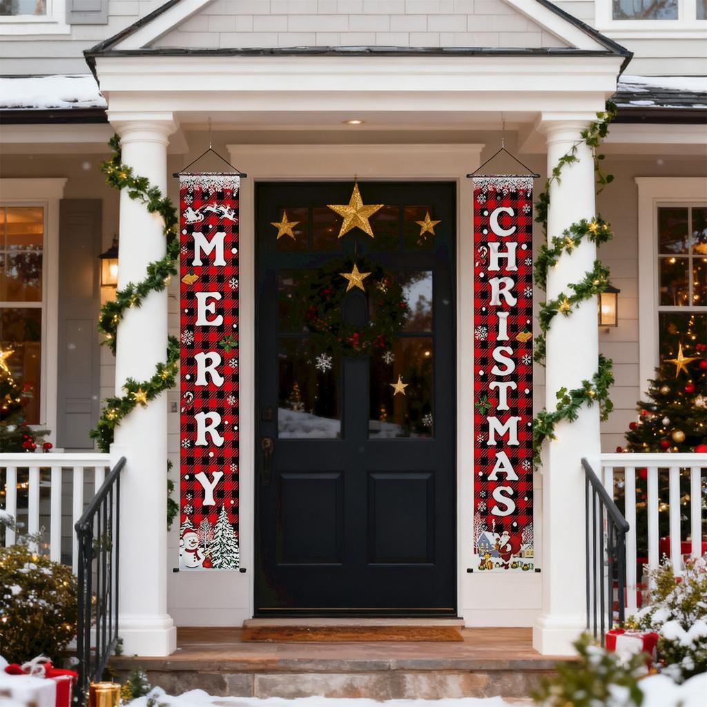 Christmas Decorations, Banner Doors, Corridor Door Signs, Welcome Banner Walls, Family Party Decorations