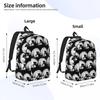 Pomeranian Dog And Moon Halloween Backpack Hot Sale Daypack Large Capacity BookBag School Bag Shoulder Bags for Men Women