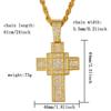 Europäische & Amerikanische Hip Hop Diamant Kreuz Halskette - Retro Legierung Mode Schmuck Anhänger