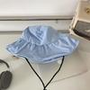 Breathable Bucket Hat Female Beach Sun Hat Outdoor Hiking Fishing Sunproof Hat