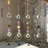 Sun Moon Artificial Crystal Wall Hanging Handmade Rainbow Maker  Home Bedroom